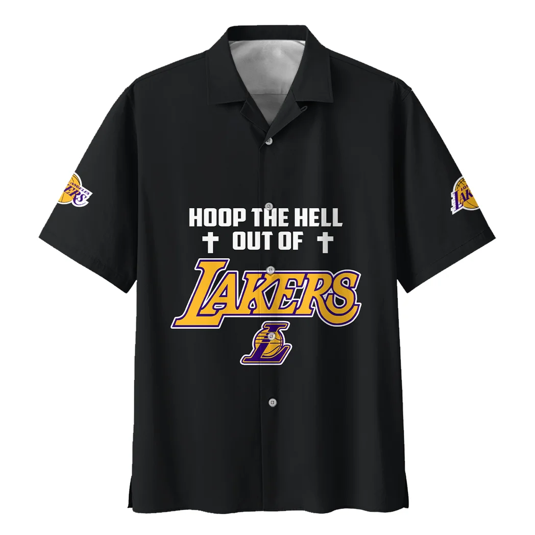 Los Angeles Lakers Hawaiian Shirt Logo Print, Celebration Style Button Shirt HVN1532LAL