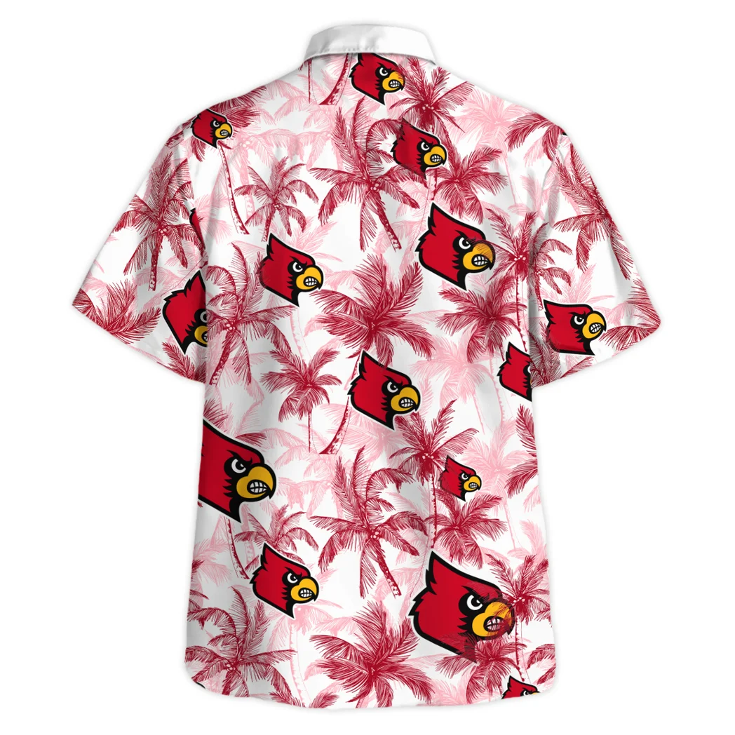 Louisville Cardinals Hawaiian Shirt Logo Print, Sport Pride Button Shirt HVN1468LC