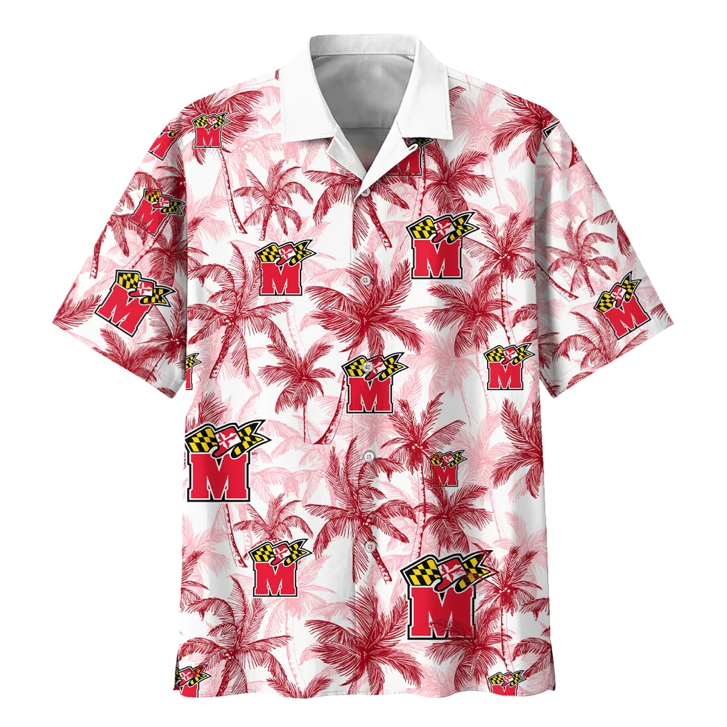 Maryland Terrapins Hawaiian Shirt Logo Print, Loyal Fan Button Shirt HVN1468MT