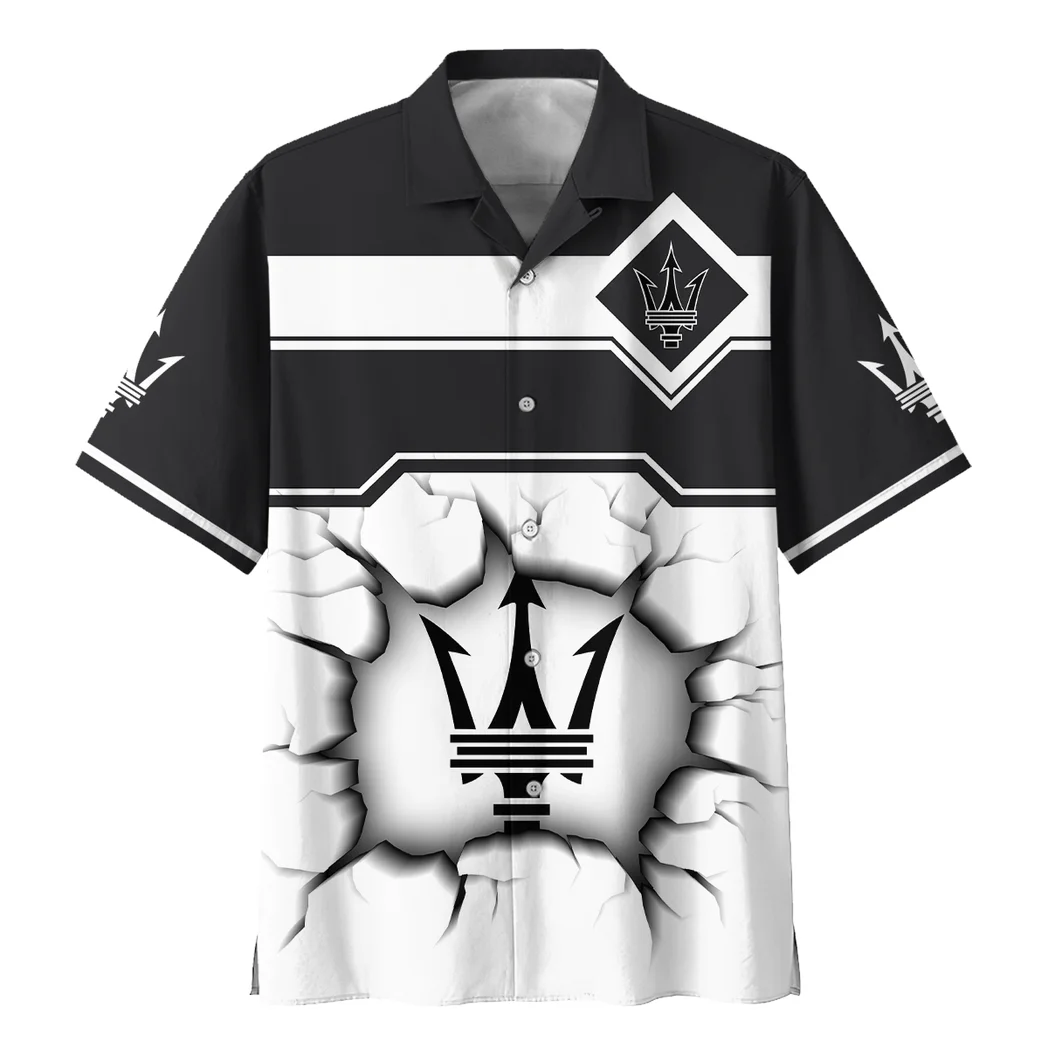 Maserati Hawaiian Shirt, Gearhead Style Button Shirt HVN1400MA
