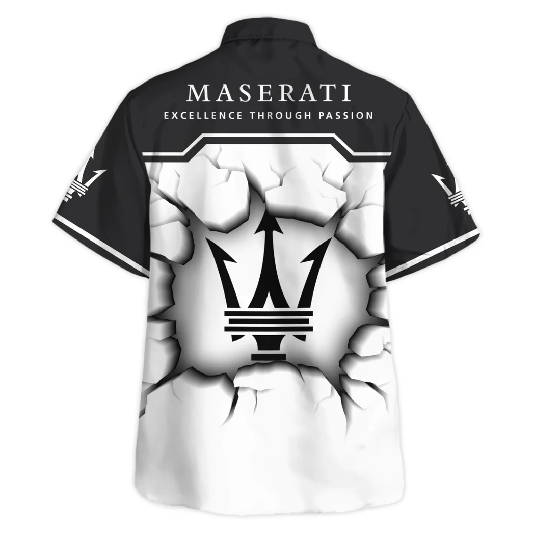Maserati Hawaiian Shirt, Gearhead Style Button Shirt HVN1400MA