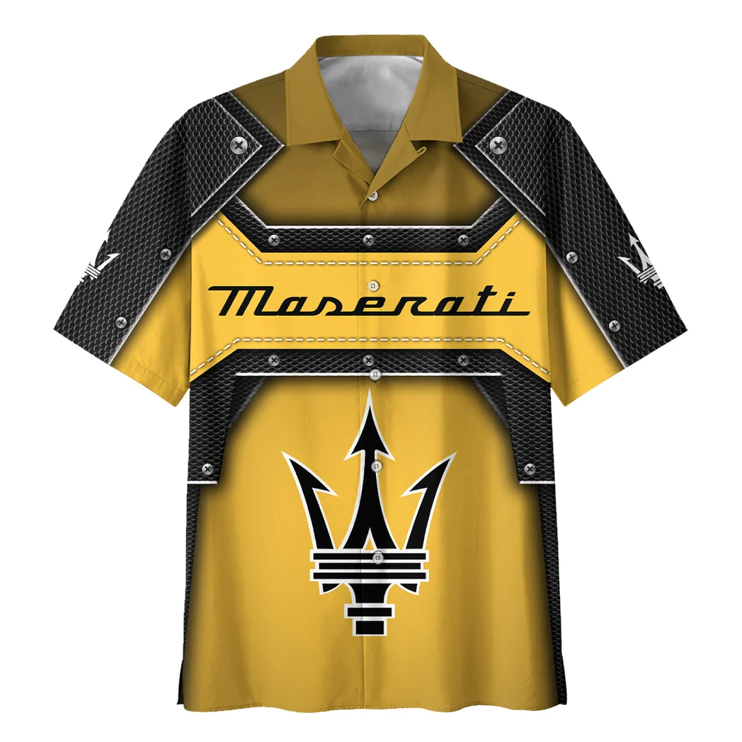Maserati Hawaiian Shirt, Open Road Button Shirt HVN1401MA