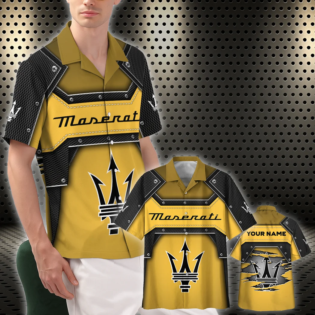 Maserati Hawaiian Shirt, Open Road Button Shirt HVN1401MA