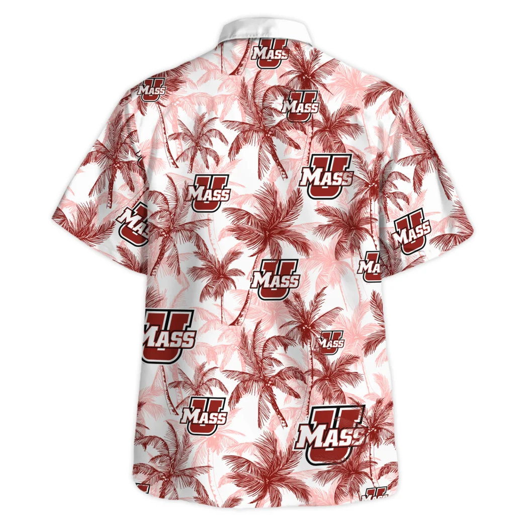 Massachusetts Minutemen Hawaiian Shirt Logo Print, Summer Spirit Button Shirt HVN1468MM