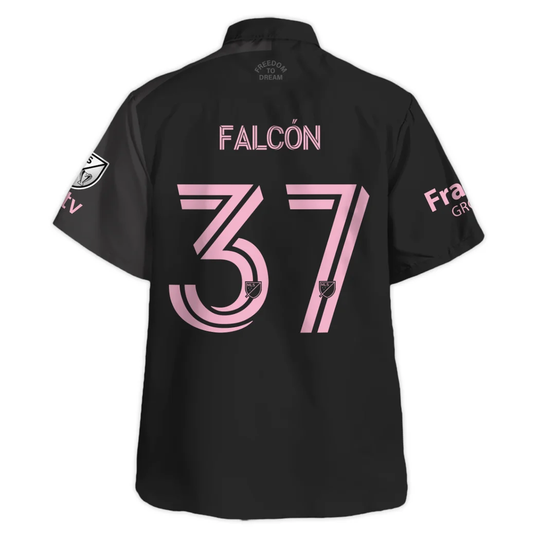 Maximiliano Falcon Inter Miami Hawaiian Shirt Champions MLS 2025, Stadium Energy Button Shirt HVN1420MF