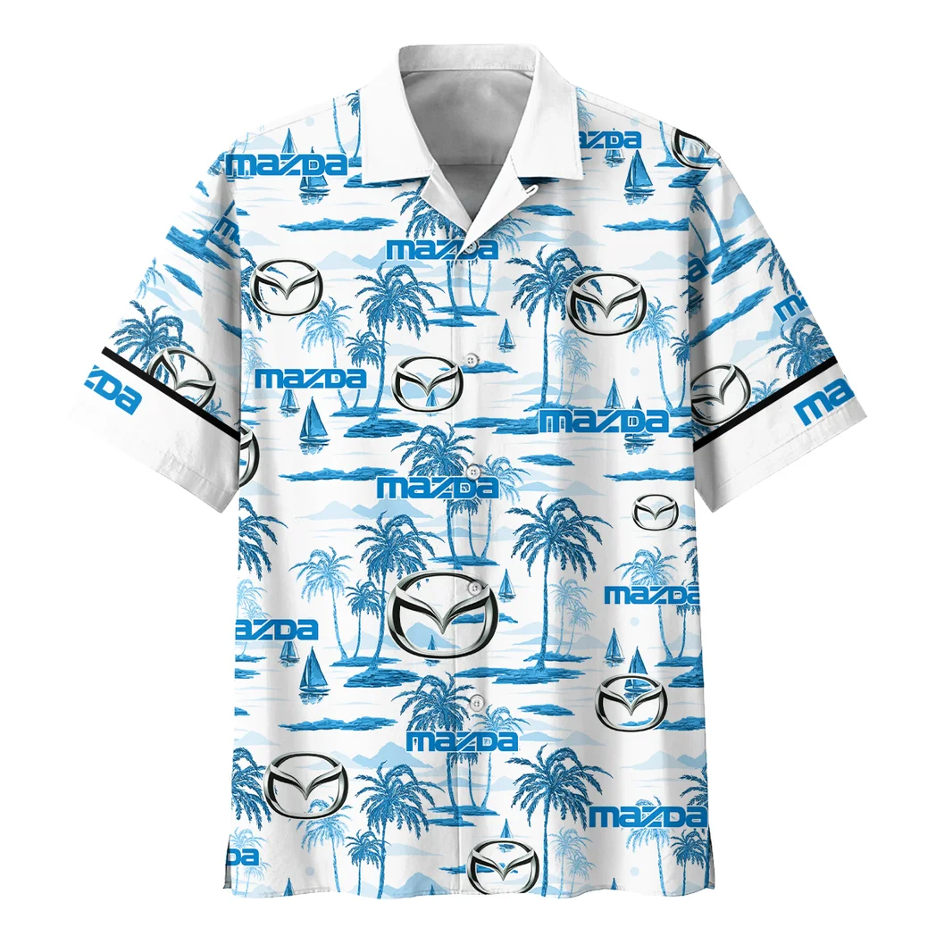 Mazda Hawaiian Shirt Exclusive Logo, Road-Trip Ready Button Shirt HVN1534MAZ