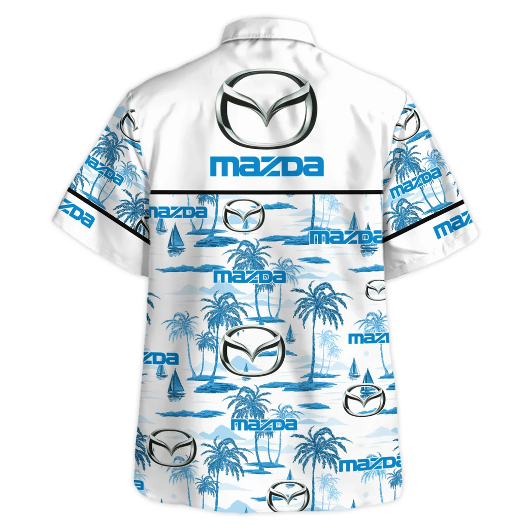 Mazda Hawaiian Shirt Exclusive Logo, Road-Trip Ready Button Shirt HVN1534MAZ