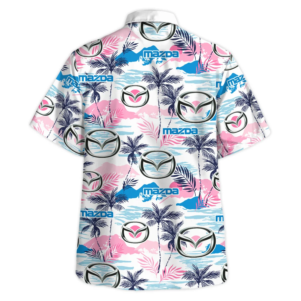 Mazda Hawaiian Shirt Logo Print, Street-Ready Button Shirt HVN1538MAZ