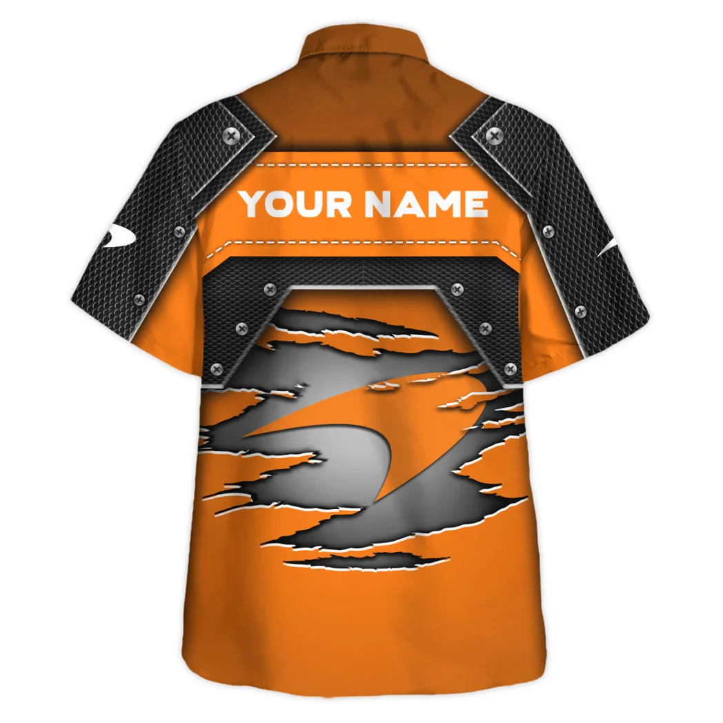 Mclaren Hawaiian Shirt, Bold Driver Button Shirt HVN1401MC