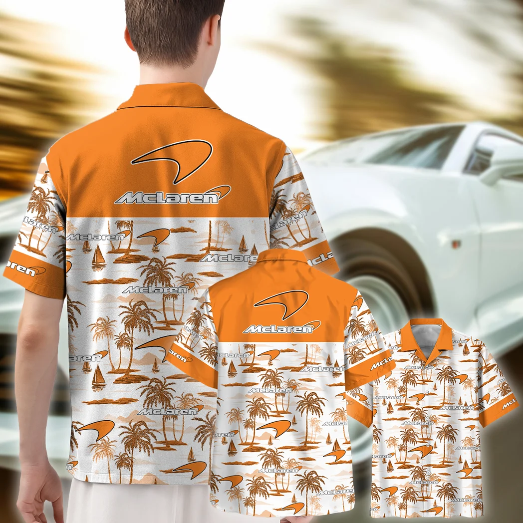 Mclaren Hawaiian Shirt Exclusive Logo, Engine Lover Button Shirt HVN1534MC