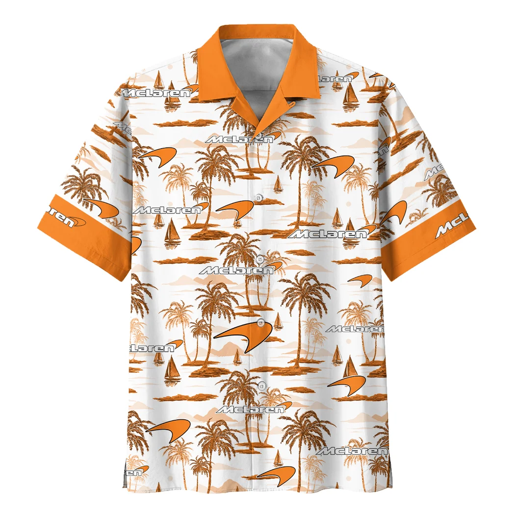 Mclaren Hawaiian Shirt Exclusive Logo, Engine Lover Button Shirt HVN1534MC