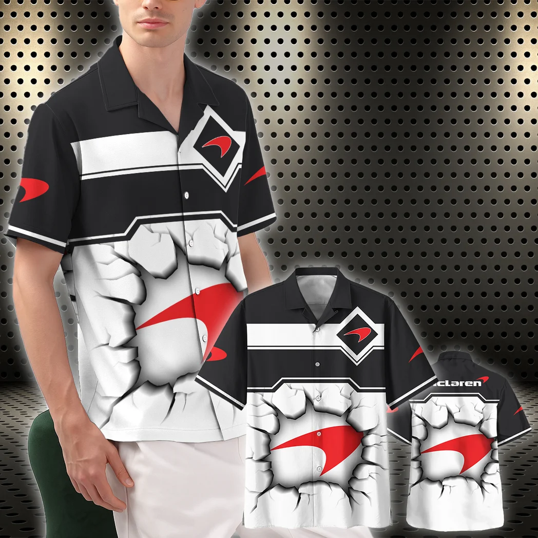 Mclaren Hawaiian Shirt, Highway Cruise Button Shirt HVN1400MC