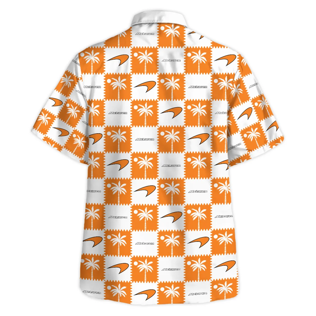 Mclaren Hawaiian Shirt Logo Exclusive, Hot Rod Button Shirt HVN1540MC