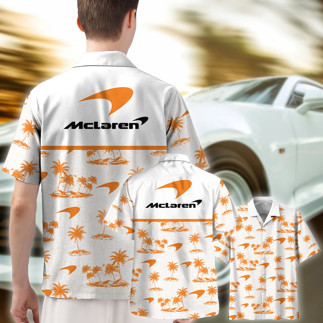 Mclaren Hawaiian Shirt Tropical Style, Auto Fan Button Shirt HVN1536MC
