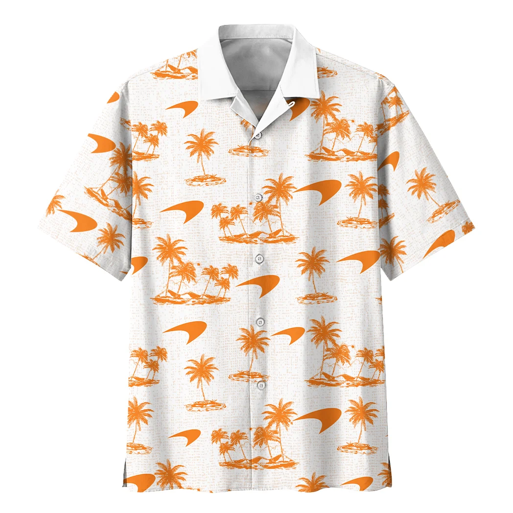 Mclaren Hawaiian Shirt Tropical Style, Auto Fan Button Shirt HVN1536MC