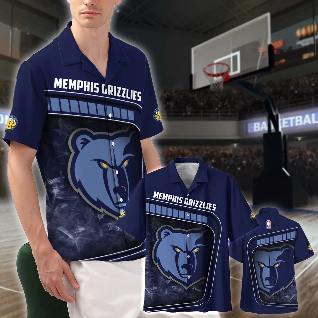 Memphis Grizzlies Hawaiian Shirt Excluisve Logo, Sport Passion Button Shirt HVN1527MG