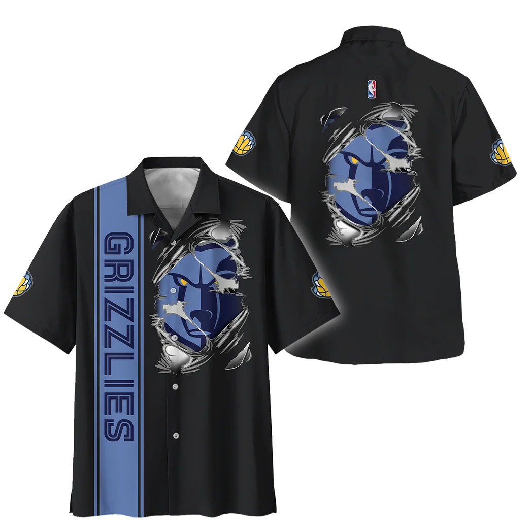 Memphis Grizzlies Hawaiian Shirt Fan Edition Design, Celebration Spirit Button Shirt HVN1579MG