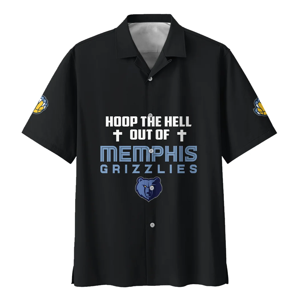 Memphis Grizzlies Hawaiian Shirt Logo Print, Fan Pride Button Shirt HVN1532MG