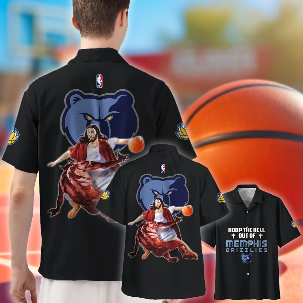Memphis Grizzlies Hawaiian Shirt Logo Print, Fan Pride Button Shirt HVN1532MG