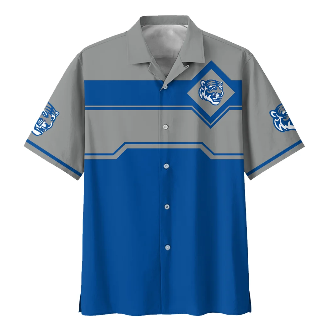 Memphis Tigers Hawaiian Shirt Logo Print, Summer Match Button Shirt HVN1469ME