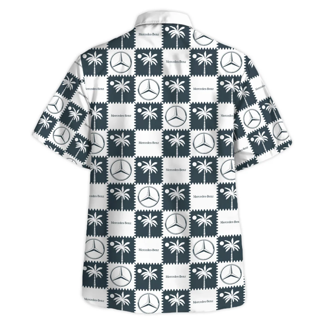 Mercedes Benz Hawaiian Shirt Logo Exclusive, Street Racer Button Shirt HVN1540MB