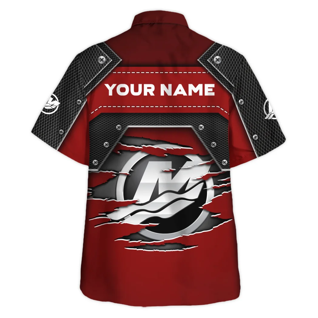 Mercury Marine Hawaiian Shirt, Engine Lover Button Shirt HVN1401MM