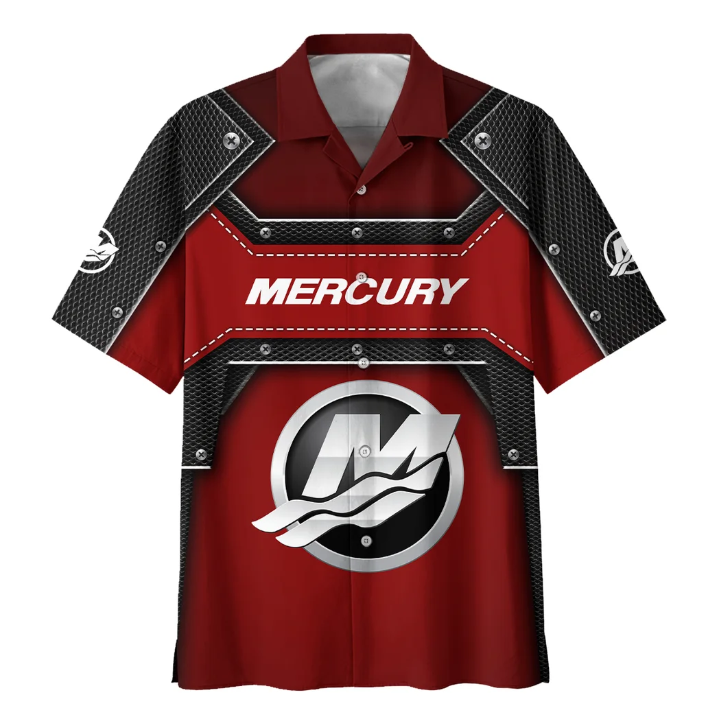 Mercury Marine Hawaiian Shirt, Engine Lover Button Shirt HVN1401MM