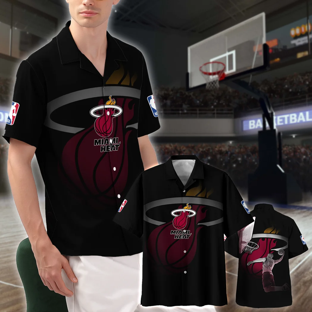 Miami Heat Hawaiian Shirt, Fan Lifestyle Button Shirt HVN1529MH