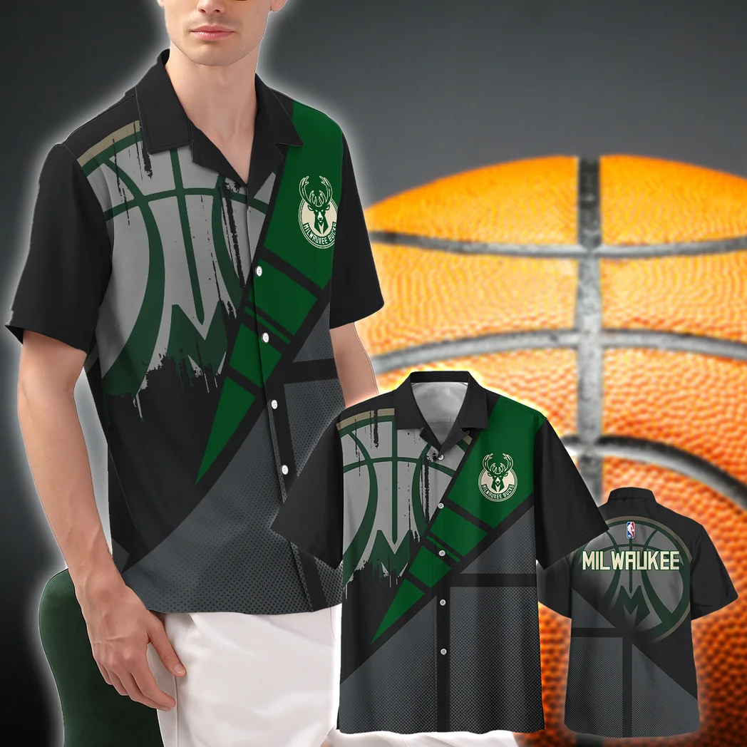Milwaukee Bucks Hawaiian Shirt Fan Edition Design, Everyday Spirit Button Shirt HVN1578MB