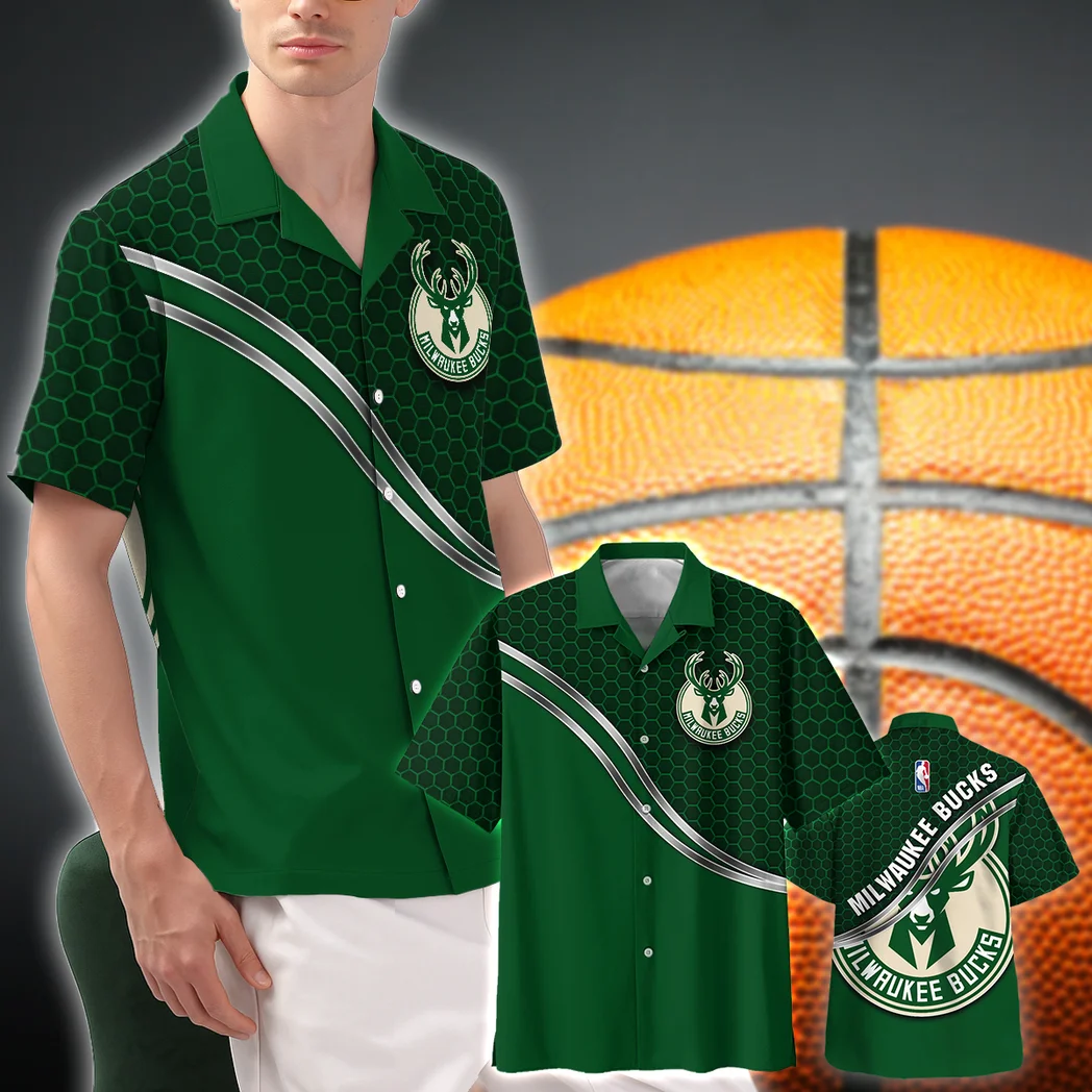 Milwaukee Bucks Hawaiian Shirt Fan Edition Design, Victory Spirit Button Shirt HVN1577MB