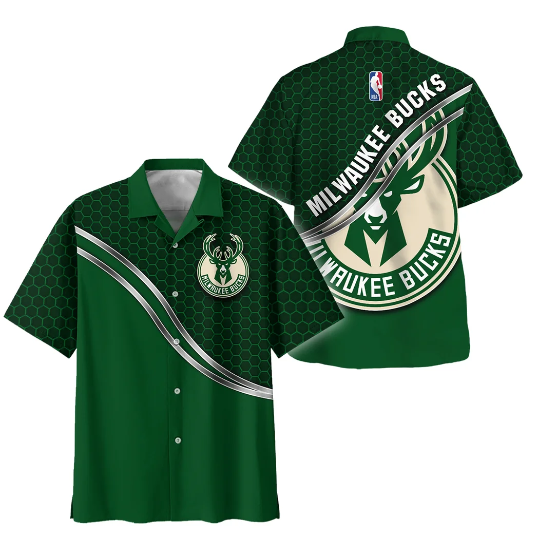 Milwaukee Bucks Hawaiian Shirt Fan Edition Design, Victory Spirit Button Shirt HVN1577MB