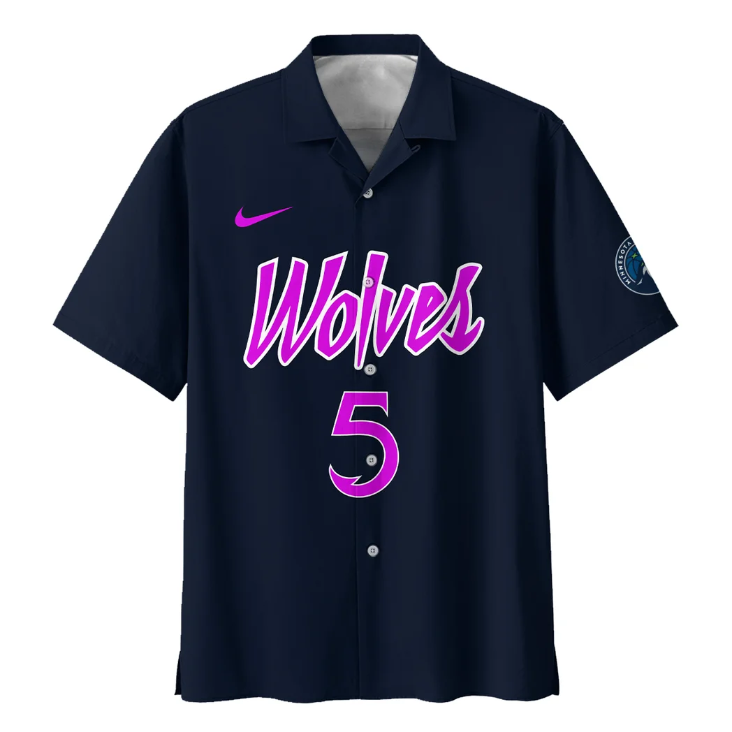 Minnesota Timberwolves Hawaiian Shirt Exclusive Logo, Match Day Button Shirt HVN1533MT