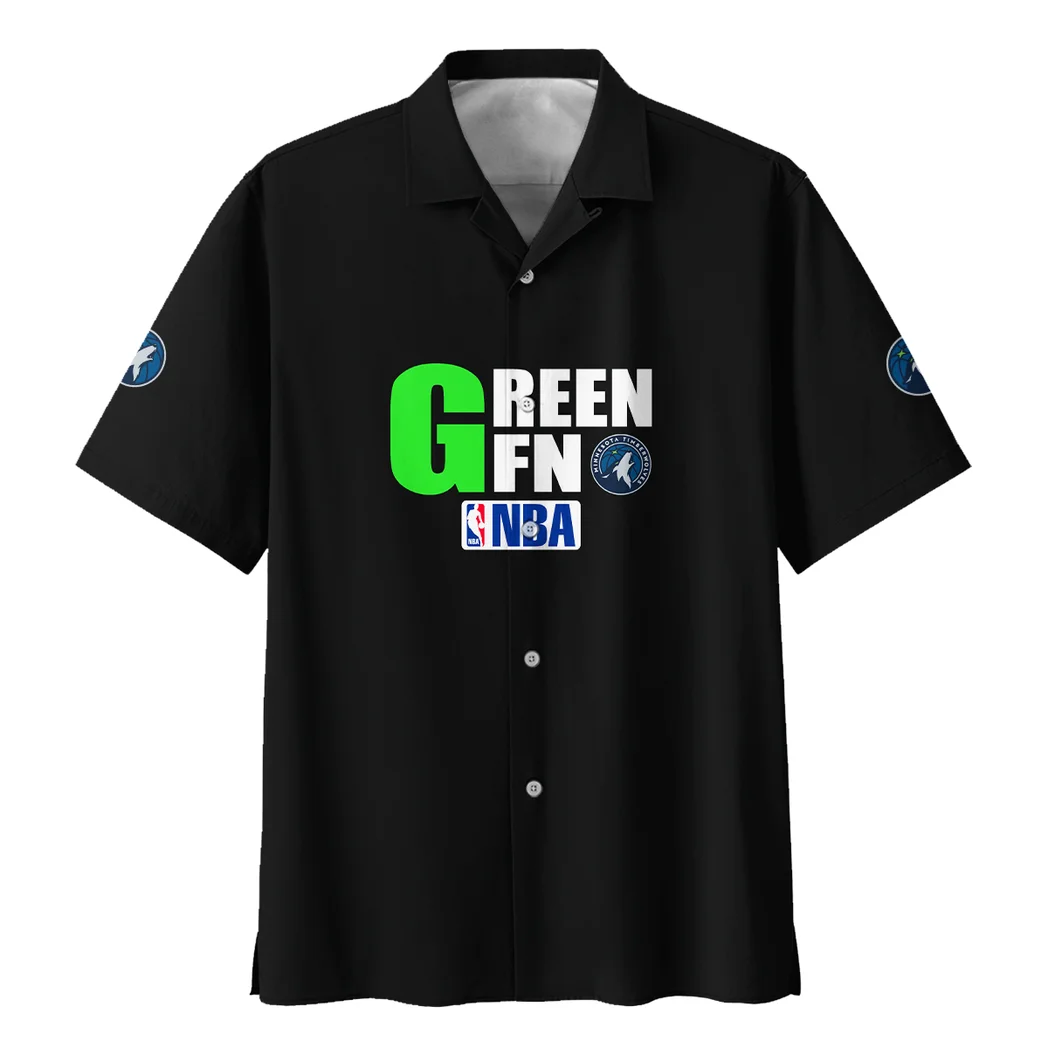 Minnesota Timberwolves Hawaiian Shirt Exclusive Logo, Stadium Energy Button Shirt HVN1530MT