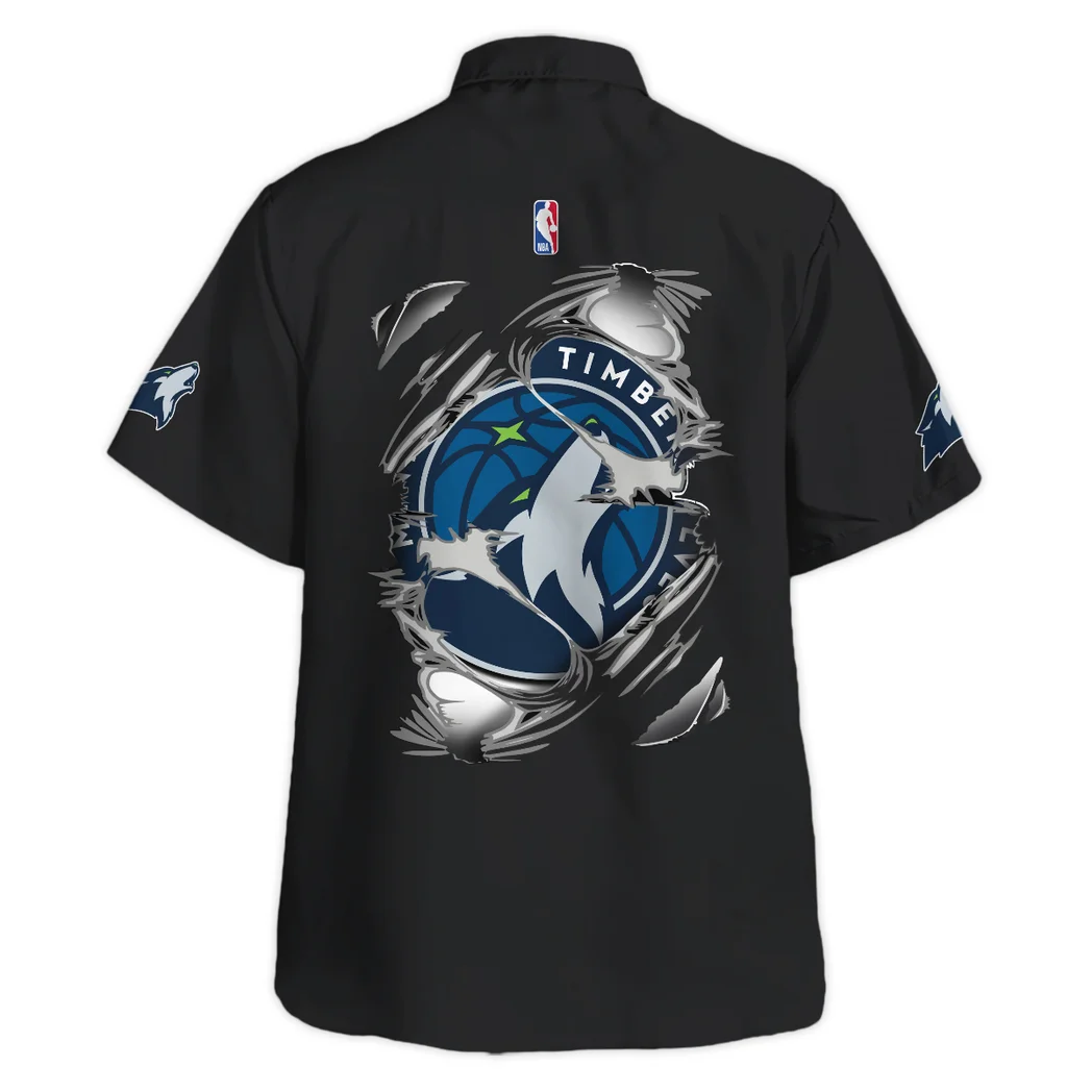 Minnesota Timberwolves Hawaiian Shirt Fan Edition Design, Tropical Match Day Shirt HVN1579MT