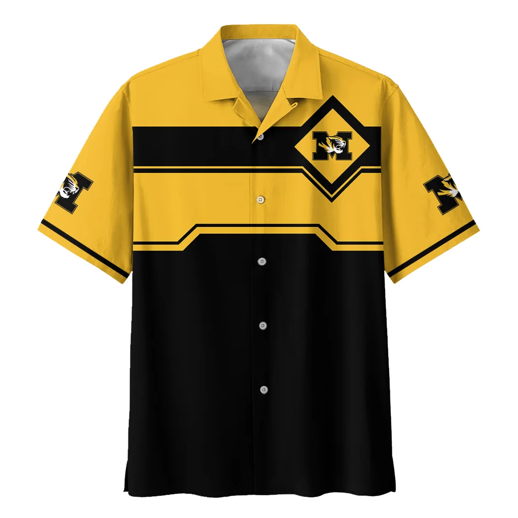 Missouri Tigers Hawaiian Shirt Logo Print, Victory Vibe Button Shirt HVN1469MT