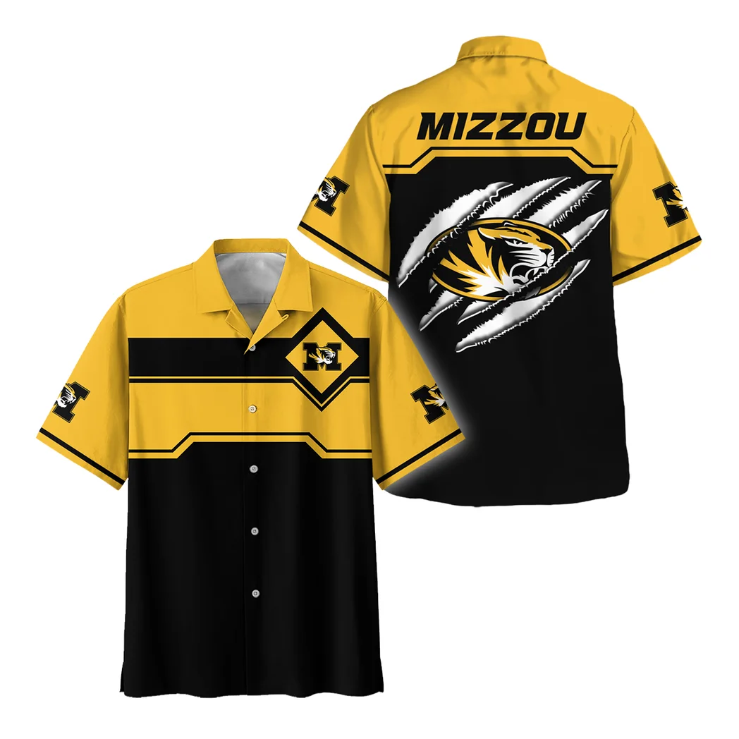 Missouri Tigers Hawaiian Shirt Logo Print, Victory Vibe Button Shirt HVN1469MT