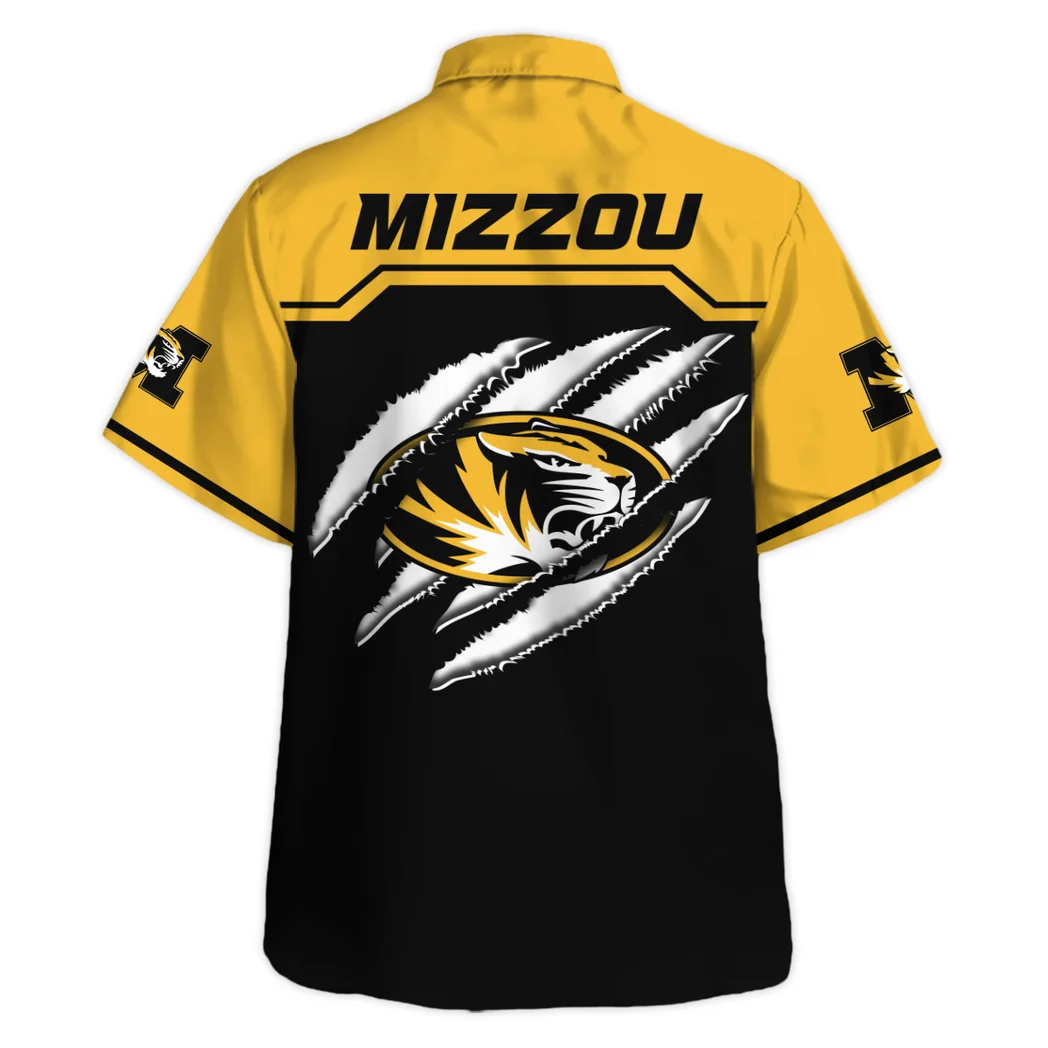 Missouri Tigers Hawaiian Shirt Logo Print, Victory Vibe Button Shirt HVN1469MT