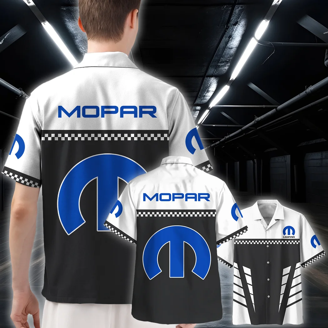 Mopar Hawaiian Shirt, Engine Lover Button Shirt HVN1385MO