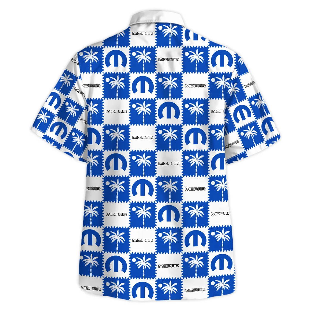 Mopar Hawaiian Shirt Logo Exclusive, Auto Fan Button Shirt HVN1540MO