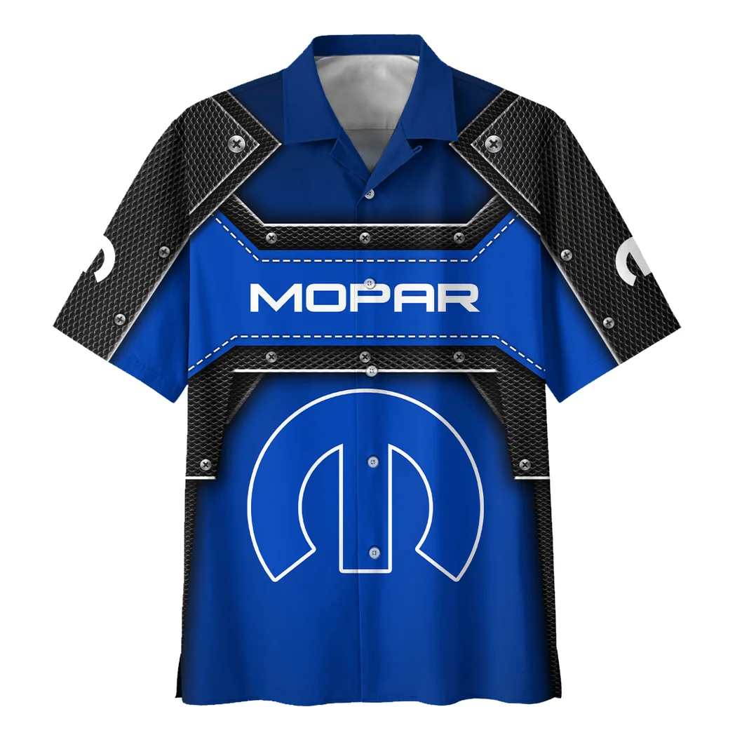Mopar Hawaiian Shirt, Street Racer Button Shirt HVN1401MO