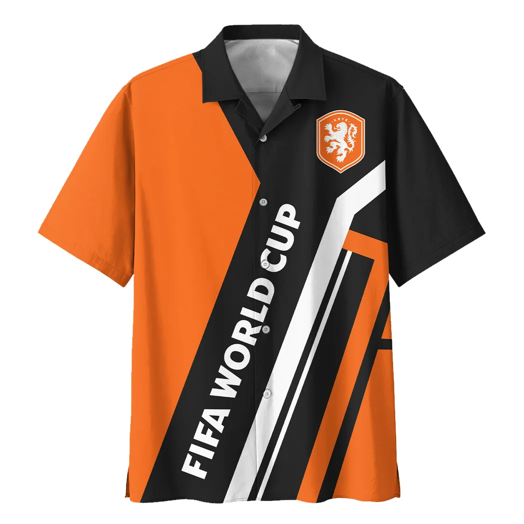 Netherlands FIFA World Cup 2026 Hawaiian Shirt, Bold Spirit Button Shirt HVN1564NE