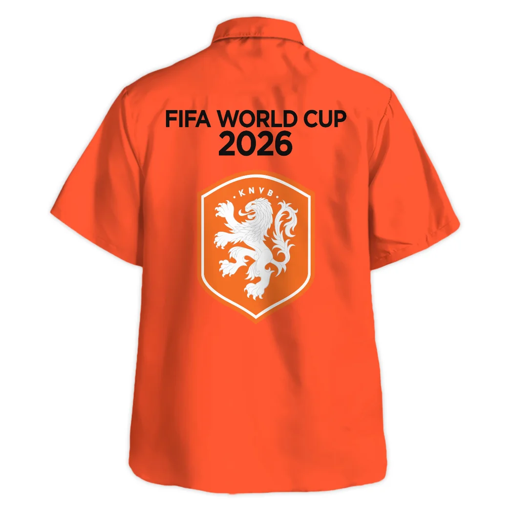 Netherlands FIFA World Cup 2026 Hawaiian Shirt, Match Day Button Shirt HVN1548NE