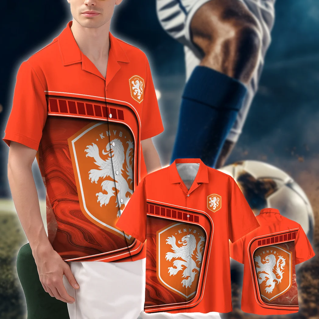 Netherlands FIFA World Cup 2026 Hawaiian Shirt, Sport Passion Button Shirt HVN1560NE