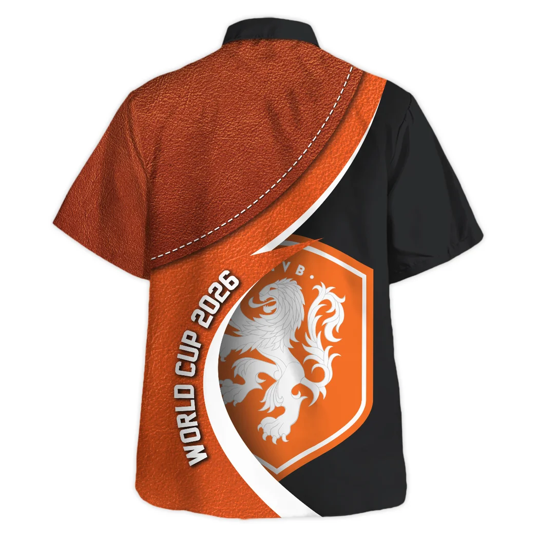 Netherlands FIFA World Cup 2026 Hawaiian Shirt, True Supporter Button Shirt HVN1566NE