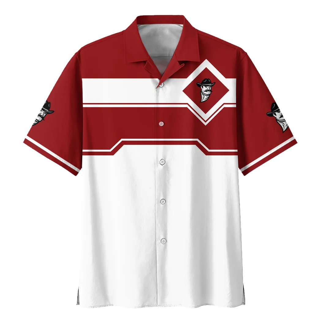 New Mexico State Aggies Hawaiian Shirt Logo Print, Fan Vibe Button Shirt HVN1469NM
