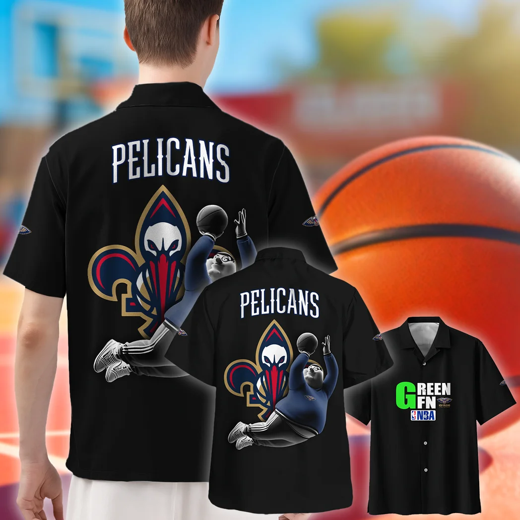 New Orleans Pelicans Hawaiian Shirt Exclusive Logo, Everyday Spirit Button Shirt HVN1530NOP