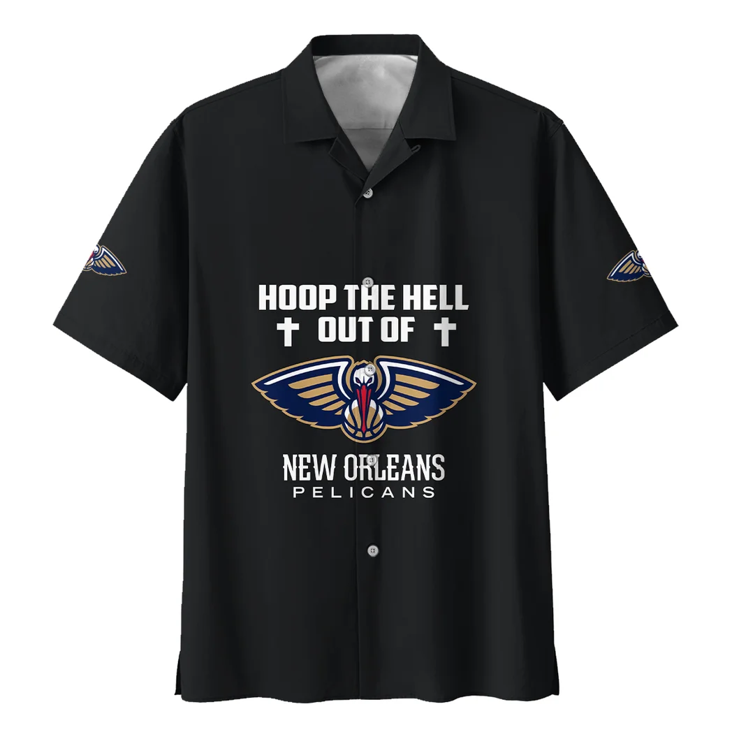 New Orleans Pelicans Hawaiian Shirt Logo Print, Fan Vibe Button Shirt HVN1532NOP
