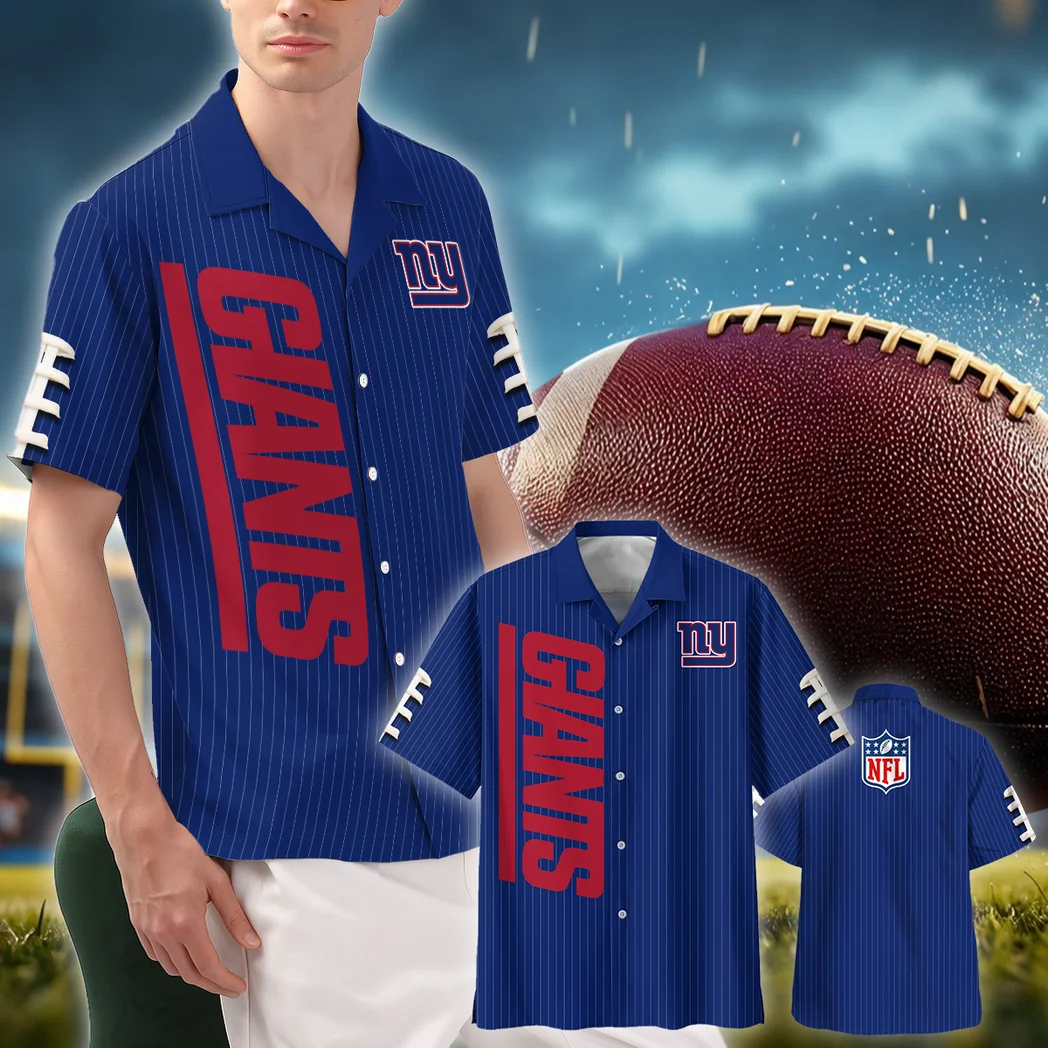 New York Giants Hawaiian Shirt, Sport Pride Button Shirt HVN1424NG
