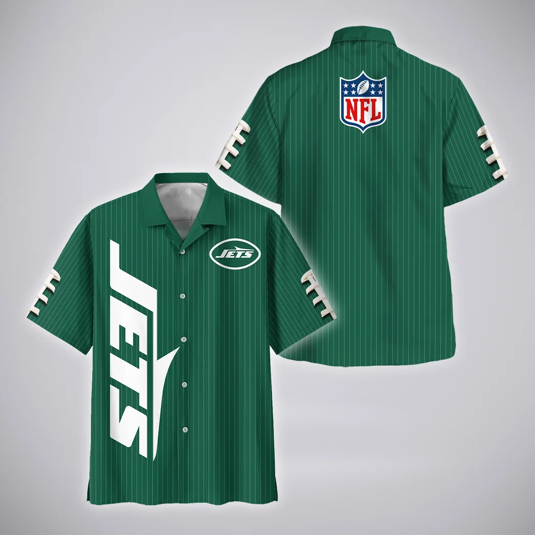 New York Jets Hawaiian Shirt, Fan Lifestyle Button Shirt HVN1424NJ