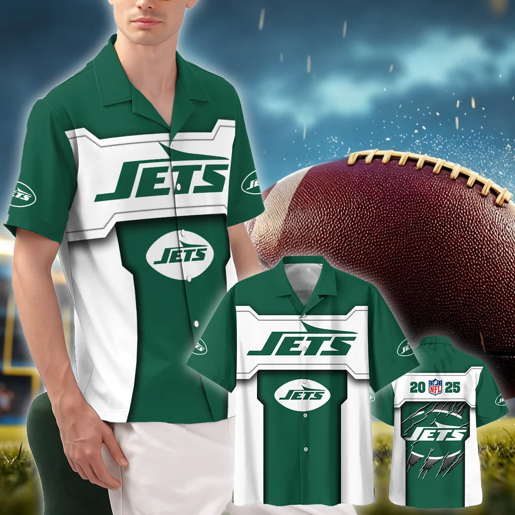 New York Jets Hawaiian Shirt, True Supporter Button Shirt HVN1421NJ